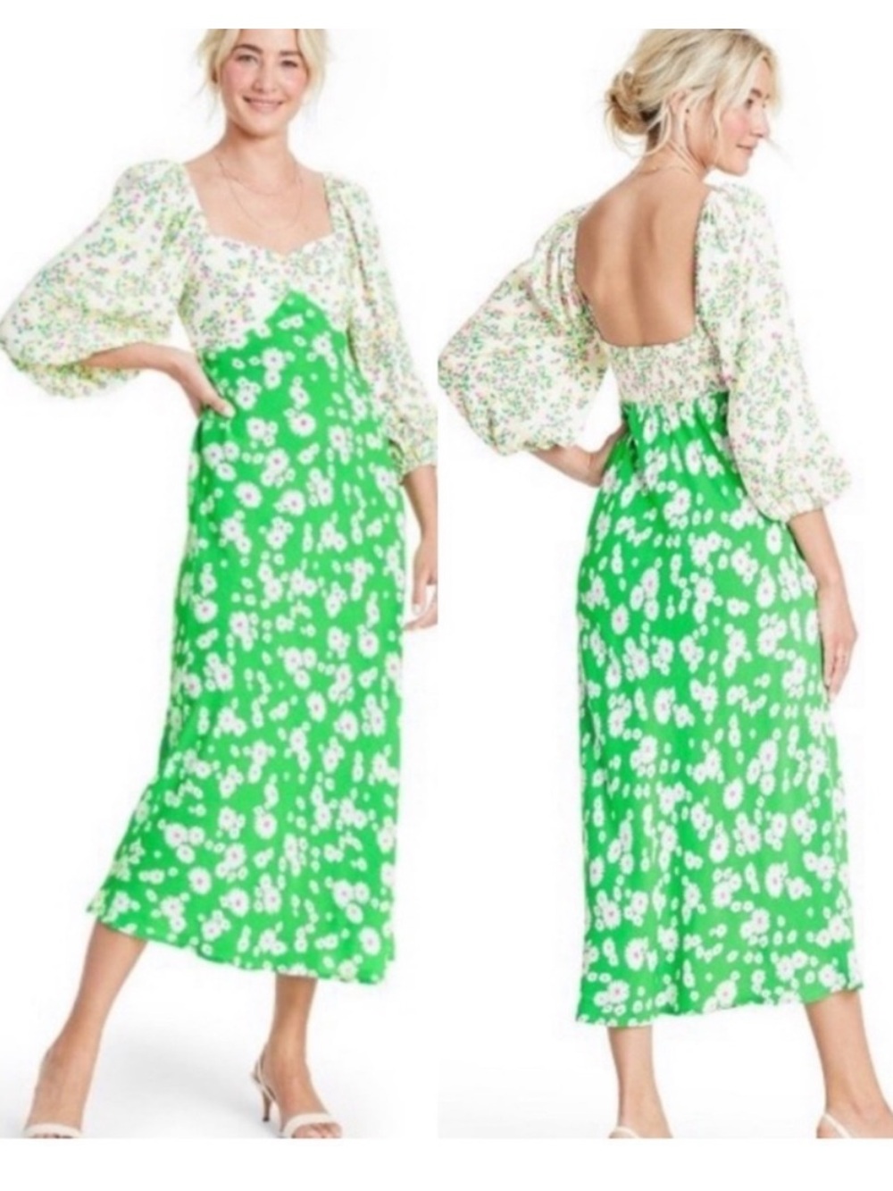 Rixo X Target floral midi dress